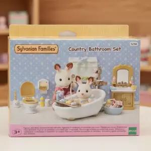 실바니안 패밀리 베이직 욕실 세트 미니어처 소품 화장실 인형놀이 꾸미기 피규어 장난감