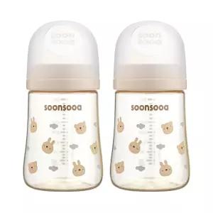 순수아 트윈팩 PPSU 젖병 240ml 노꼭지