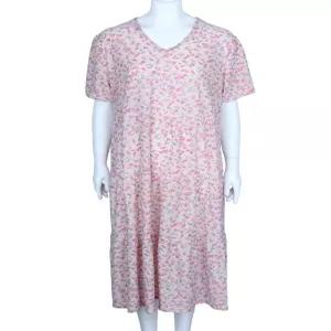 [탑보이][탑보이] 여성 홈웨어 플라워 반팔 브이넥 캉캉원피스 (WPA021)