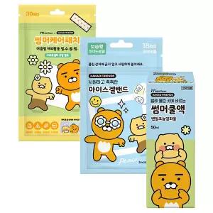 24년형 카카오프렌즈 라이언 3종 (썸머패치+아이스겔밴드+썸머쿨액 각 x1)