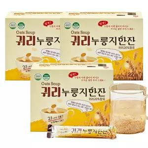 [농부의정원]쌍지뜰 귀리누룽지한잔 (20gx22스틱)x3박스