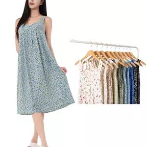 시크나인 냉장고 원피스 잠옷 끈나시 여름 실내복 플라워 10가지