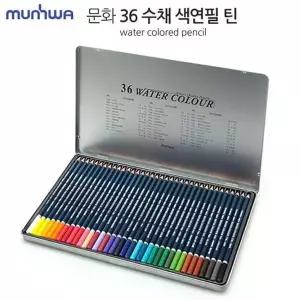 (틴케이스) 색연필 수채 36색 문화