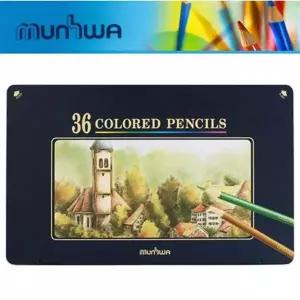 문화 36색 색연필 (틴케이스)