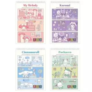 산리오 캐릭터 미술용품 세트 스케치북 크레용 수채화 도구 도화지