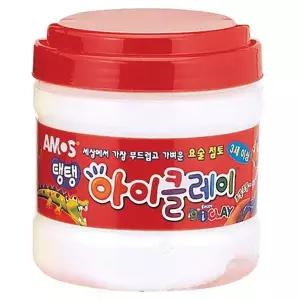 아모스 23000 탱탱아이클레이 400g 흰색 버켓 1통