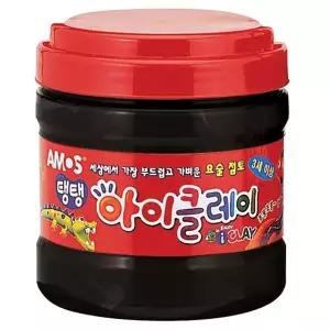 아모스 23000 탱탱아이클레이 400g 검정 버켓 1개입