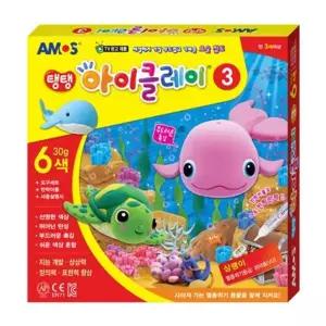 아모스 18000 탱탱아이클레이3 6색30g 1개