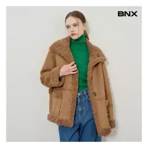 BNX_SP BNX 양털 하이넥 리버시블 무스탕 자켓 BX4JK008L0 1047911