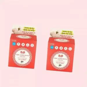 비앤비 구강청결 멸균 티슈(유기농순면) 30매 x 2개(총 60매) 4444432