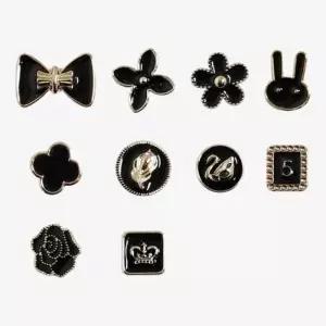 스몰 브로치 집게 핀 세트 블랙포인트