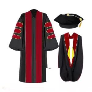 박사가운 학사모 세트 교 박사 졸업 가운 학사복