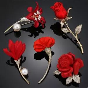 카네이션 브로치 핀 꽃 스승의날 어버이날