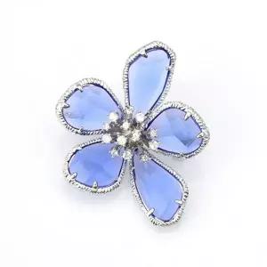 크리스탈 브로치 여자 귀걸이 핀 미니