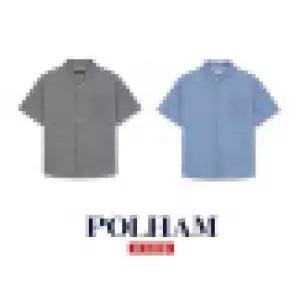 [롯데백화점]폴햄키즈 컴포트해지 데님반팔셔츠PKG2WC3710