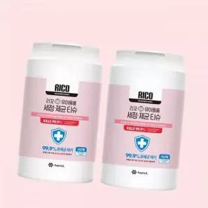 리꼬 유아용품 세정제균티슈 150매 용기형 2통 4445208