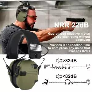 호환   전술 전자 슈팅 귀마개 야외 사냥 사운드 픽업 소음 감소 보호 청력 헤드셋