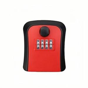 4자리 코드 키 보관 케이스 방수 걸이형 디자인 정리함 박스 잠금 회전식 손잡이 비밀번호 가정 보안용