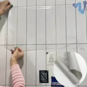 주방 싱크대 기름때 책상 오염 방지 접착식 투명 시트지 60cmX3m