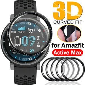 5/3/1팩 Amazfit Active Max용 스마트워치 화면 보호기 HD 투명 긁힘 방지 유연한 필름
