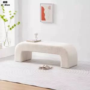 등받이없는소파 사이드 긴 소파 신발매장 화이트