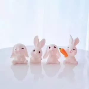 당근토끼 시리즈 피규어 미니어처 장난감 4종 1세트