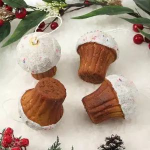 [RIZPICK]머핀쿠키 모형 트리 오너먼트 4p세트 쿠키장식 머핀장식