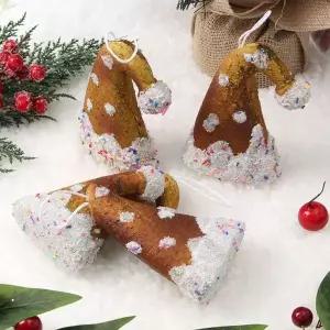 [RIZPICK]산타모자 쿠키모형 트리장식 오너먼트 4p세트 산타모자장식