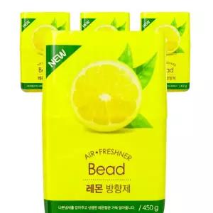 아로마 비드 레몬 방향제 탈취제 구슬방향제 450g 4개
