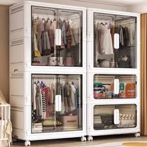 투명옷장 원룸 보이는 키큰 수납장 키낮은 조립 수납