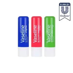 [바세린] 립 테라피 스틱 로지립스+오리지널+알로에 4.8g[35829090]