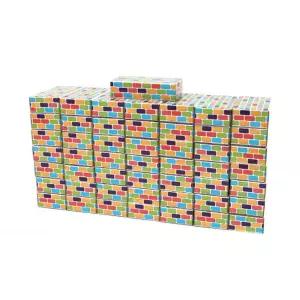 유아 창의력 컬러 벽돌 종이블럭 50개 빅블록 성탄절 아동 선물