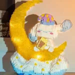 산리오 캐릭터 시나모롤 블록 피규어 열기구