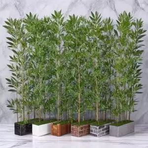 테라스  인조 대나무 업소용 인테리어 조화 장식 가림막