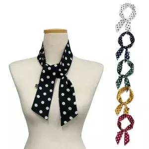 여자 땡땡이 베이직 패턴 시즌리스 미니 스카프