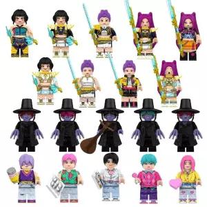 케이팝 데몬 헌터스 굿즈 세트 사자보이즈 19명 피규어 블록 케데헌 헌트리