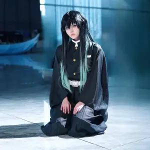 귀멸의칼날 무이치로 코스프레 데몬슬레이어 110(어린이) 풀세트 의상 행사