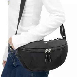 여성 캐주얼 데일리 반달 힙색 크로스백 슬링백