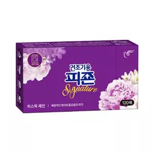 피죤 건조기용 드라이시트, 미스틱레인, 120매