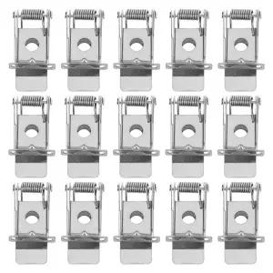 호환  40Pcs 다운라이트 고정 스프링 클립 헤비 듀티 금속 장착 브래킷 범용 매립형 조명 코일 스프링 스포