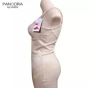 자가드 라이크라 바디슈트 치마형 올인원 A컵 WFJ68R0