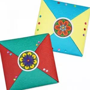 놀이 핸드메이드 종이 치기 놀이용 만들기 딱지 어린이