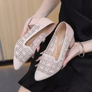 스파이더맨 망사 여름 여친 단화 펀칭 플랫폼 샌들 미들 굽 OPH5