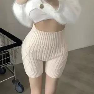 보온 여성 속바지 겨울 힙워머 여자 니트 내복 반바지 보온속바지