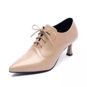 발목구두 부츠힐 소가죽 신발 여성구두 부티슈즈 블랙