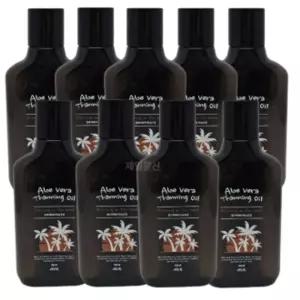 알로에베라 태닝오일 부드럽게 빛나는 브론징 9개 태닝 썬오일 휴양지 야외 썬텐 하와이안 썬탠