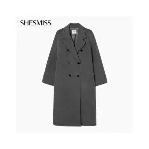 여성 정장 바지 오피스룩 출근룩 슬랙스 [ ] 더블 브레스트 코트_SWHCTP42100_CH