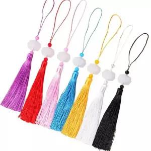 연꽃 노리개 핸드메이드 궁중 전통 한복 노리개 매듭 선물 열쇠고리 핸드폰 차량용 보자기 가방 키링 태슬