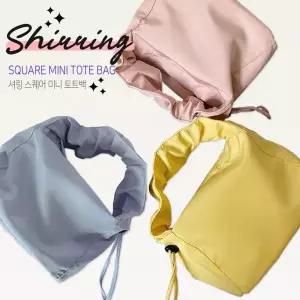 셔링 스퀘어 미니 토트백 5color 토트백 데일리가방