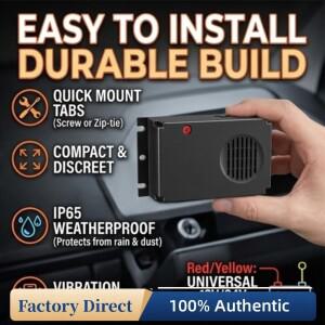 차량용 초음파 쥐 퇴치기 후드 아래 LED 점멸등 포함 자동차 엔진용 전자